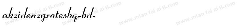 akzidenzgrotesbq-bd字体转换