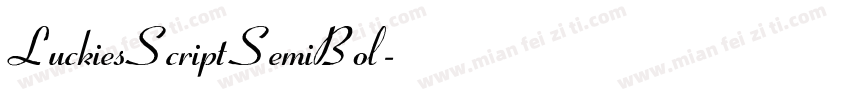 LuckiesScriptSemiBol字体转换