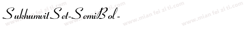 SukhumvitSet-SemiBol字体转换