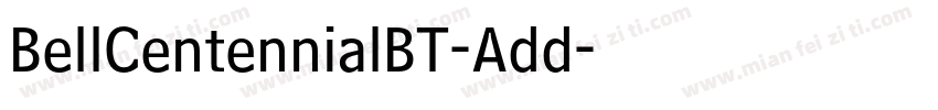 BellCentennialBT-Add字体转换