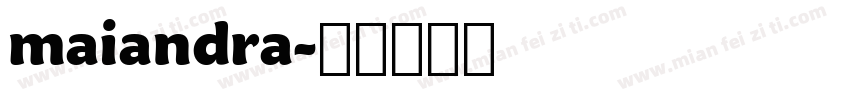 maiandra字体转换