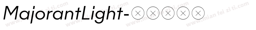 MajorantLight字体转换
