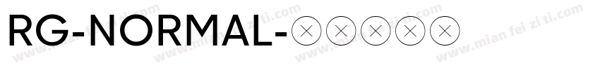 RG-NORMAL字体转换