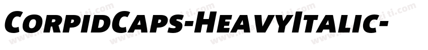CorpidCaps-HeavyItalic字体转换
