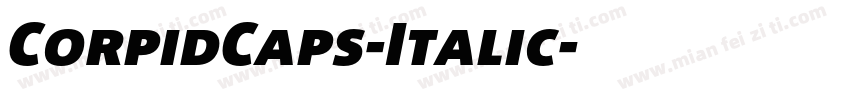 CorpidCaps-Italic字体转换