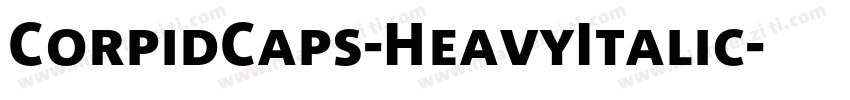 CorpidCaps-HeavyItalic字体转换