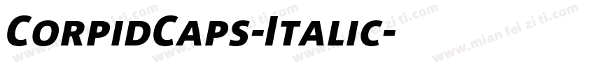CorpidCaps-Italic字体转换