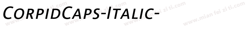 CorpidCaps-Italic字体转换