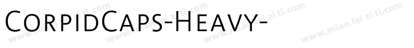 CorpidCaps-Heavy字体转换