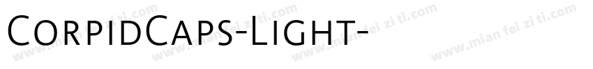 CorpidCaps-Light字体转换