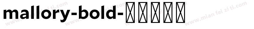 mallory-bold字体转换