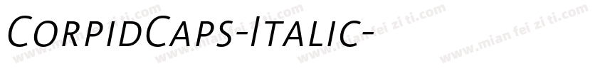 CorpidCaps-Italic字体转换
