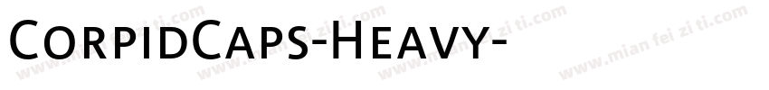 CorpidCaps-Heavy字体转换