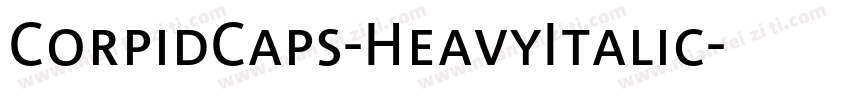 CorpidCaps-HeavyItalic字体转换