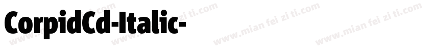 CorpidCd-Italic字体转换