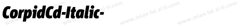 CorpidCd-Italic字体转换