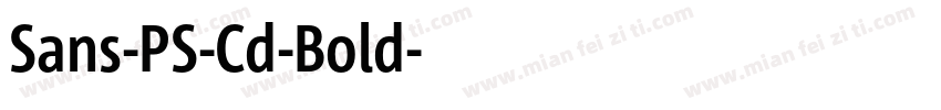 Sans-PS-Cd-Bold字体转换