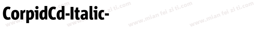 CorpidCd-Italic字体转换
