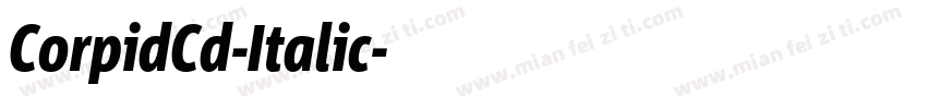 CorpidCd-Italic字体转换