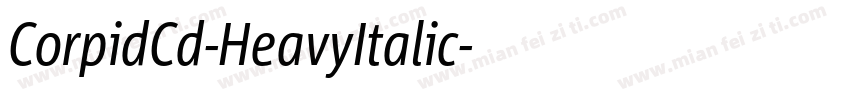 CorpidCd-HeavyItalic字体转换