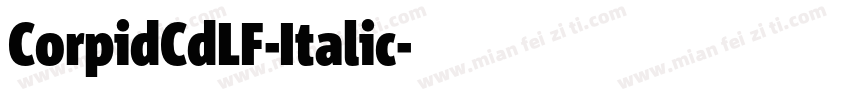 CorpidCdLF-Italic字体转换