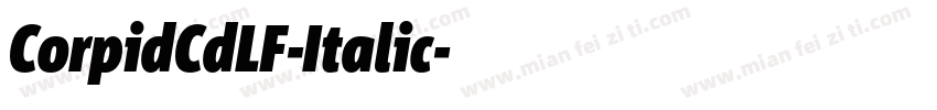 CorpidCdLF-Italic字体转换