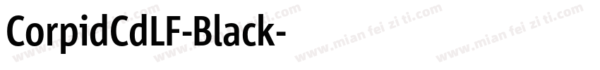 CorpidCdLF-Black字体转换