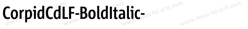 CorpidCdLF-BoldItalic字体转换