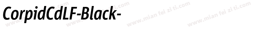 CorpidCdLF-Black字体转换