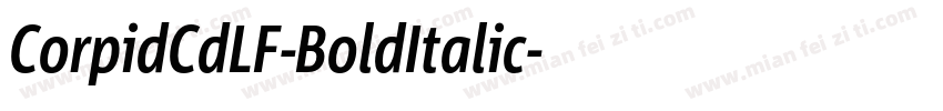 CorpidCdLF-BoldItalic字体转换