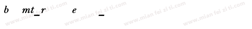 BellMT-RegularExpert字体转换