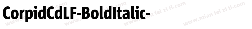 CorpidCdLF-BoldItalic字体转换