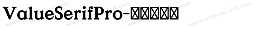 ValueSerifPro字体转换