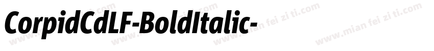 CorpidCdLF-BoldItalic字体转换