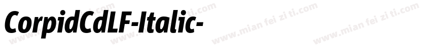 CorpidCdLF-Italic字体转换