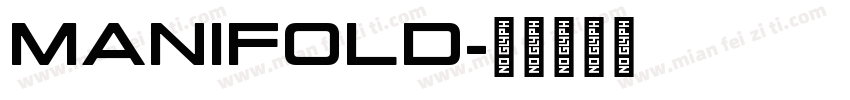 MANIFOLD字体转换