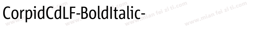 CorpidCdLF-BoldItalic字体转换