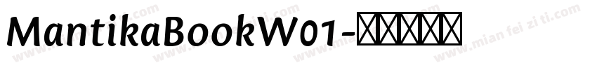 MantikaBookW01字体转换