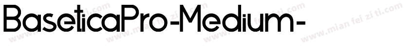 BaseticaPro-Medium字体转换