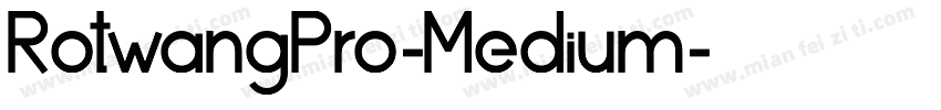 RotwangPro-Medium字体转换