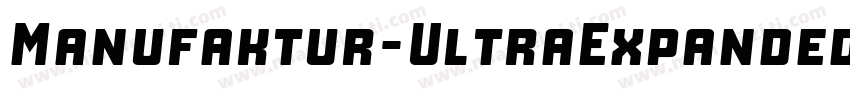 Manufaktur-UltraExpandedBdIt字体转换