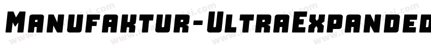 Manufaktur-UltraExpandedBdIt字体转换
