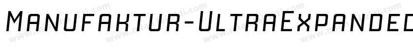 Manufaktur-UltraExpandedBdIt字体转换