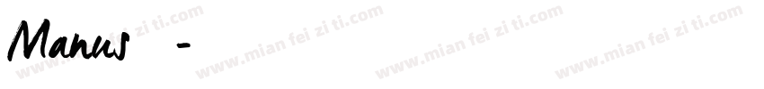 Manus字体下载字体转换