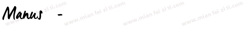 Manus字体下载字体转换