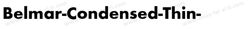 Belmar-Condensed-Thin字体转换