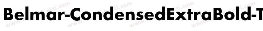 Belmar-CondensedExtraBold-Th字体转换
