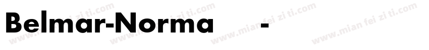 Belmar-Norma粗体字体转换