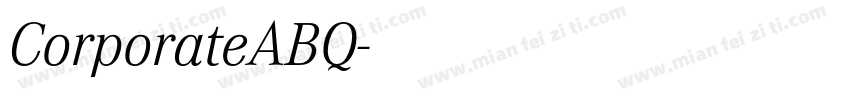 CorporateABQ字体转换