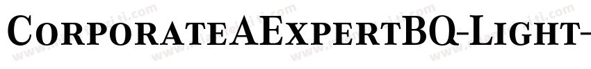 CorporateAExpertBQ-Light字体转换
